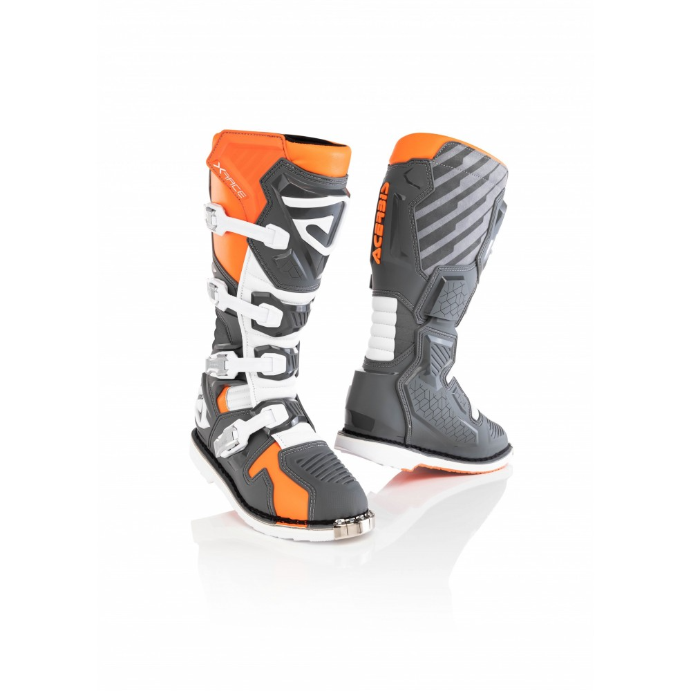 Bota Caballero Acerbis Naranja/Gris
