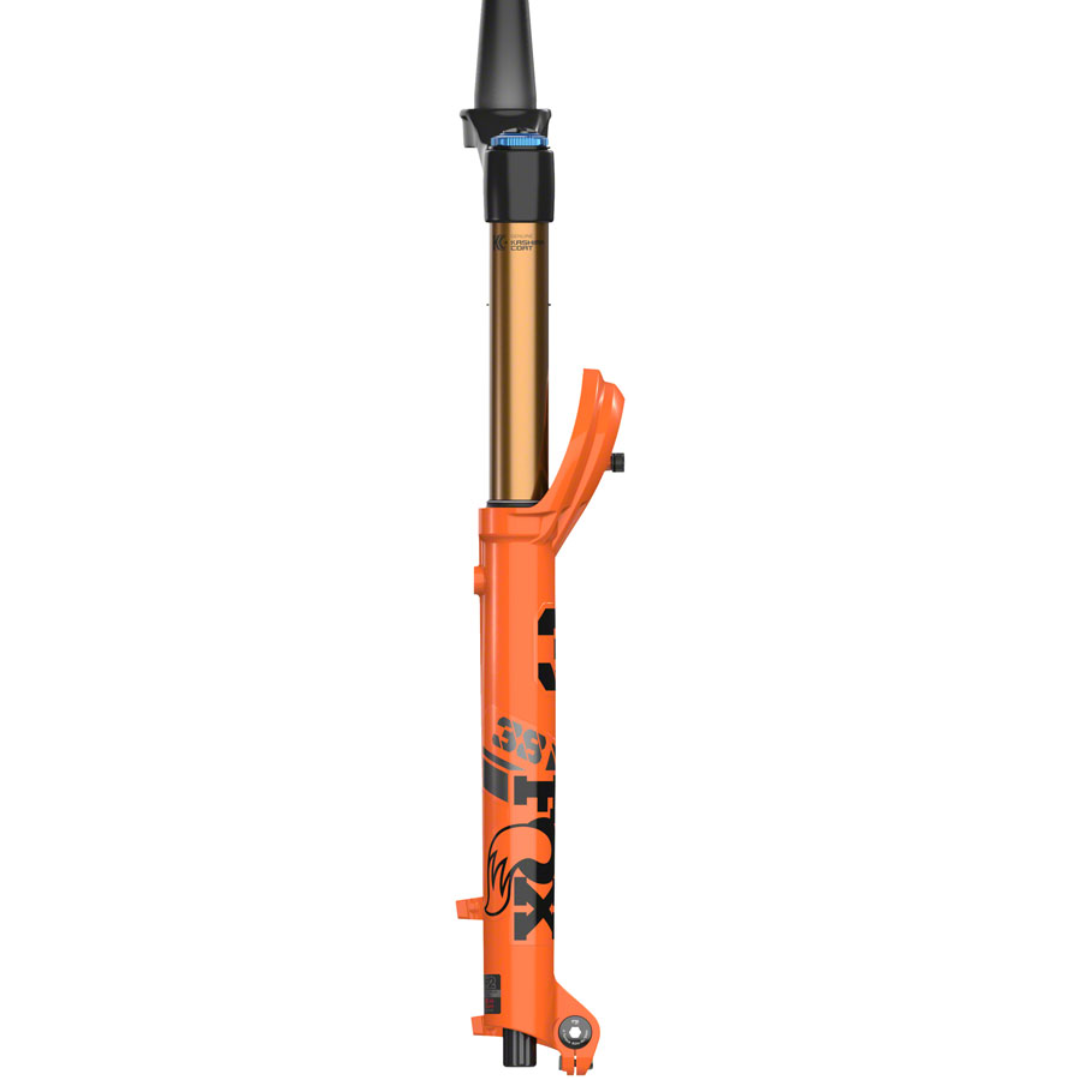 Horquilla de suspensión FOX 38 Factory - 29", 170 mm, eje de 15 x 110 mm, compensación de 44 mm, color naranja brillante, GRIP2, Kabolt-X.