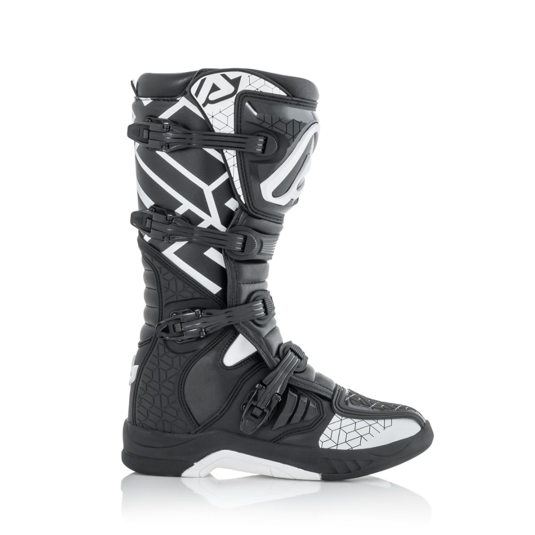 Bota Caballero Acerbis Negro/Blanco