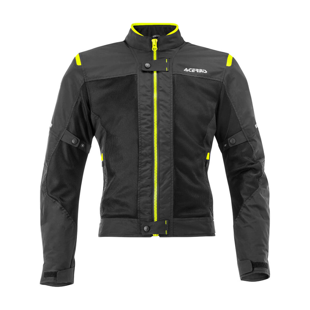 Chamarra Caballero Acerbis Negro/Amarillo