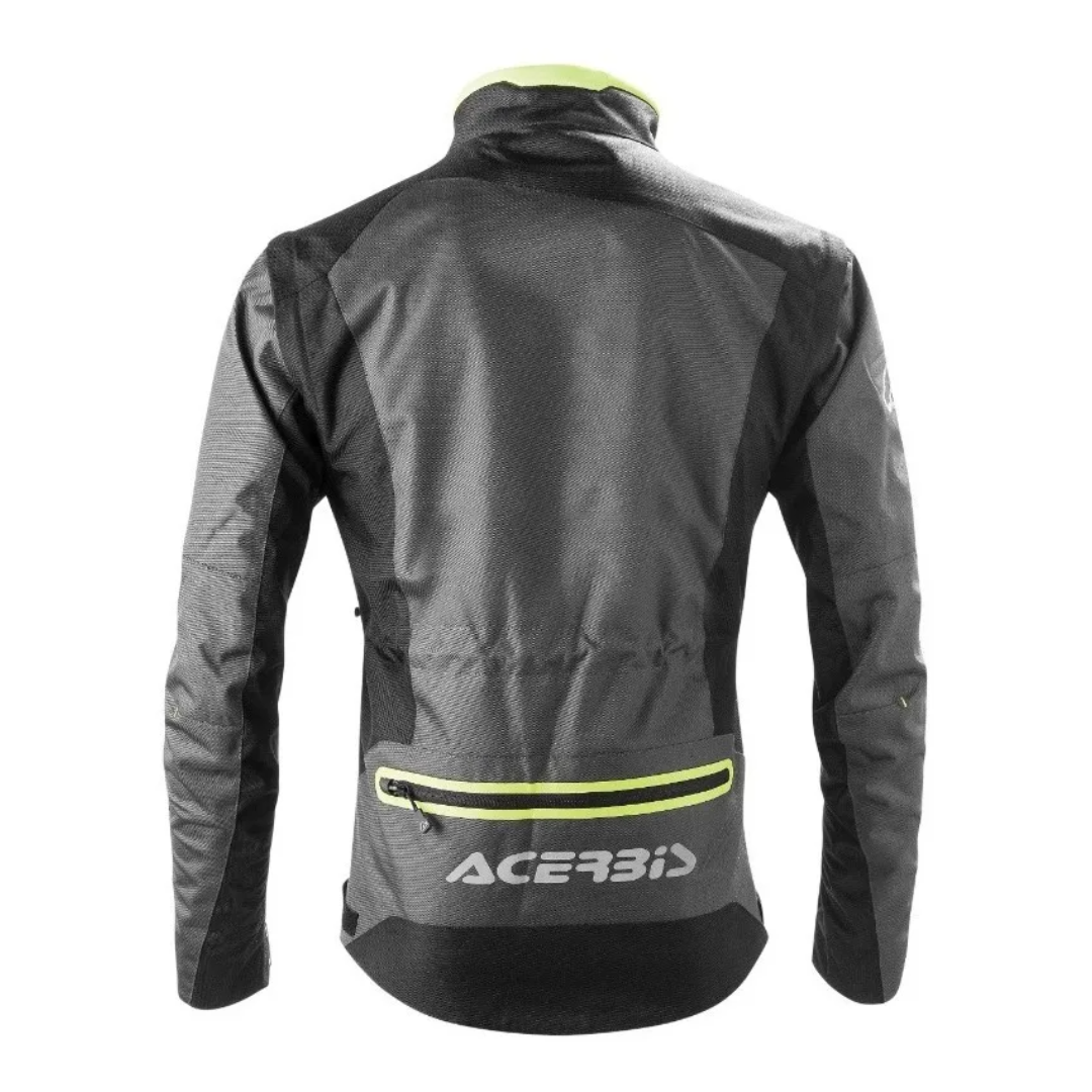 Chamarra Caballero Acerbis Negro/Amarillo