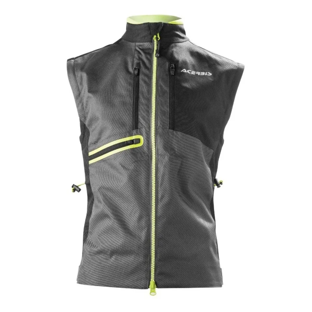 Chamarra Caballero Acerbis Negro/Amarillo