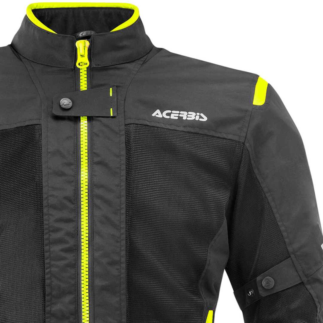 Chamarra Caballero Acerbis Negro/Amarillo