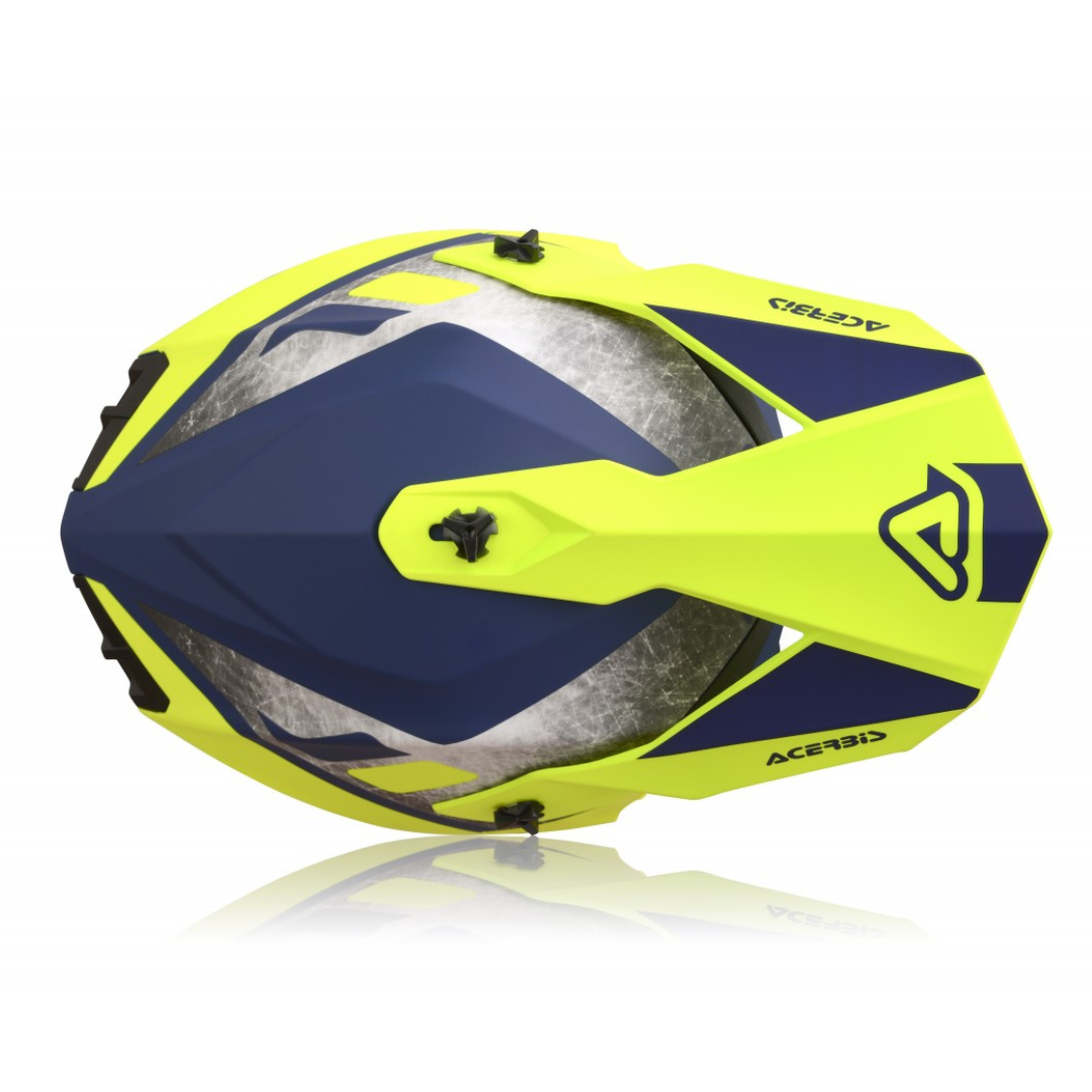 Casco Acerbis Amarillo/Azul