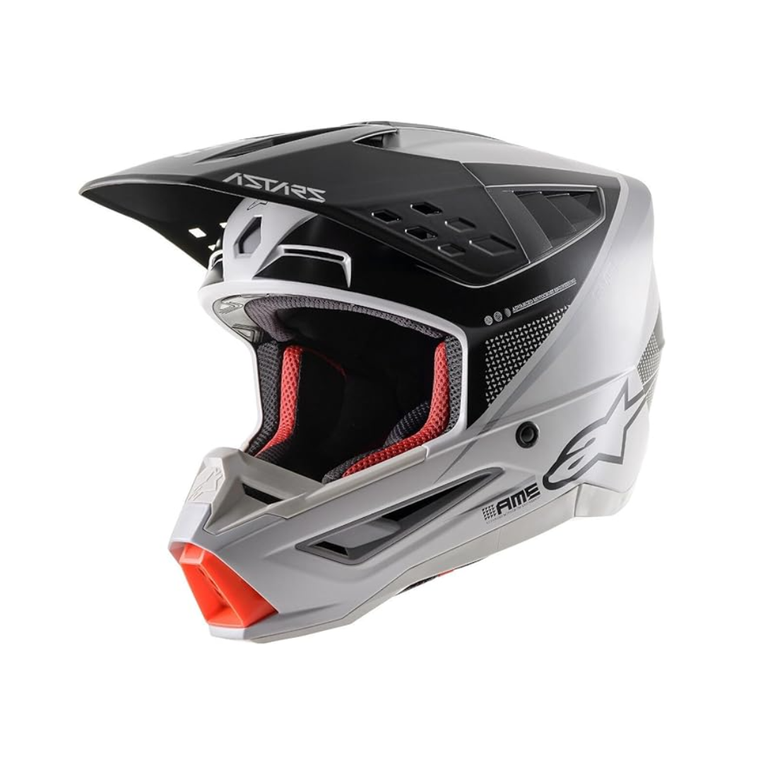 Casco Motocross Caballero Alpinestar Black-Silver