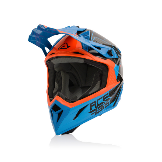 Casco Acerbis Naranja/Azul