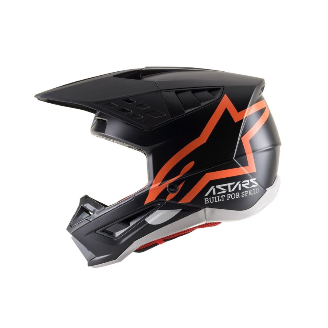 Casco Motocross Caballero Alpinestar Black-Orange