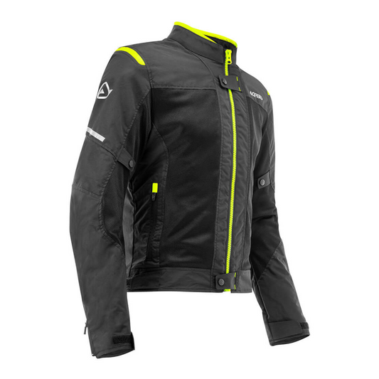 Chamarra Caballero Acerbis Negro/Amarillo