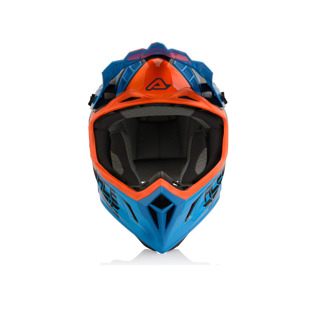 Casco Acerbis Naranja/Azul