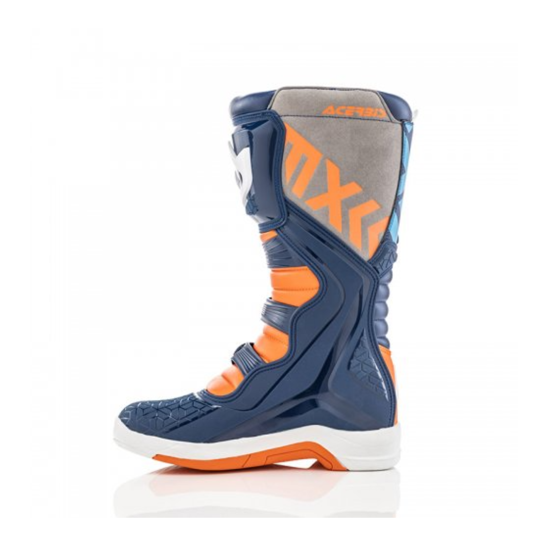 Bota Caballero Acerbis Azul/Naranja