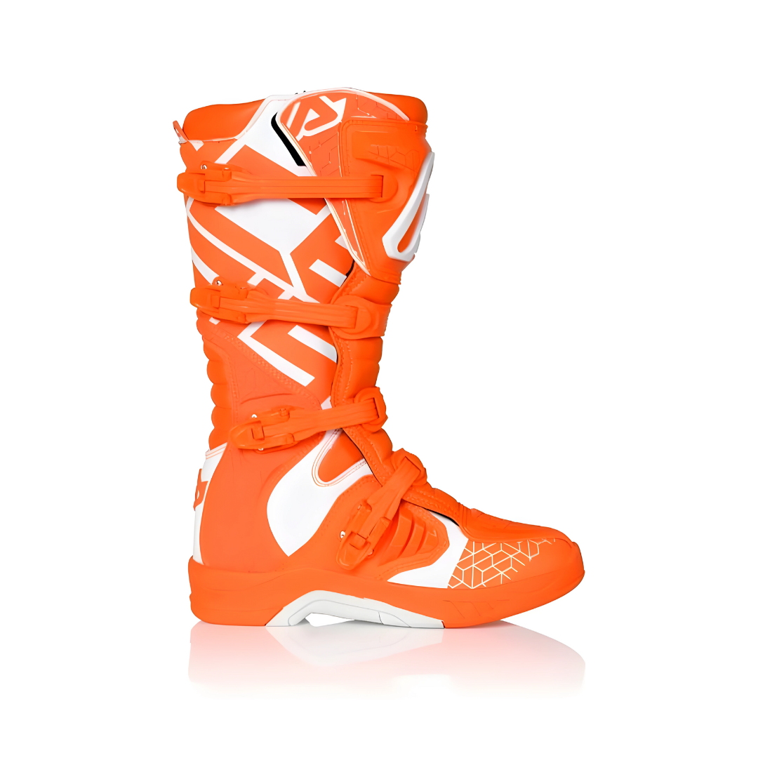 Bota Caballero Acerbis Naranja/Blanco