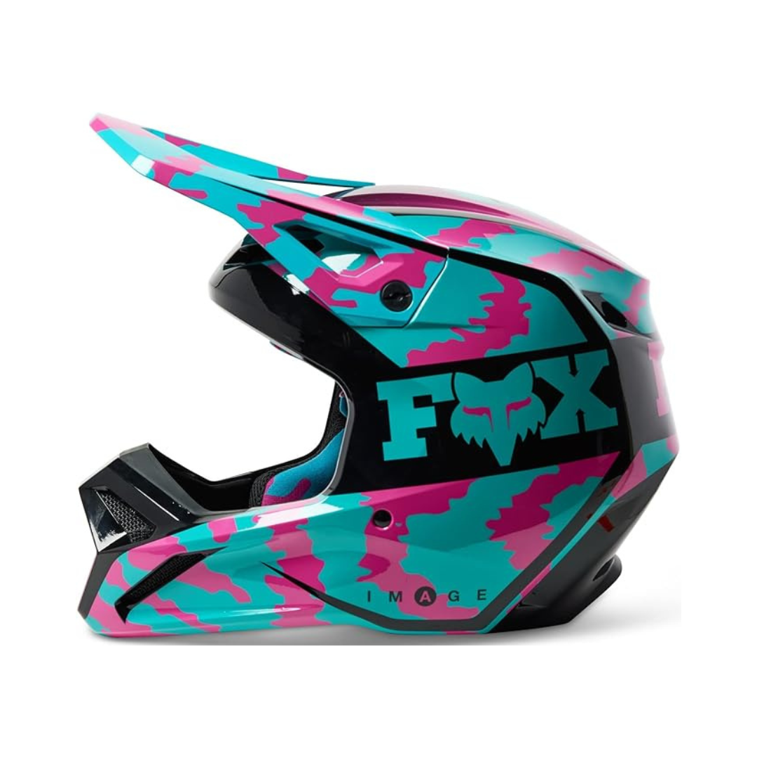 Casco Fox Turquesa