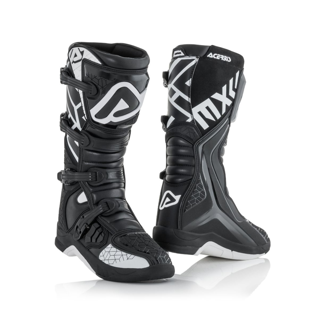 Bota Caballero Acerbis Negro/Blanco