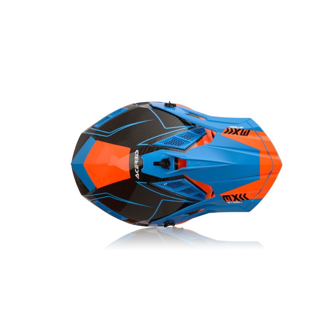 Casco Acerbis Naranja/Azul