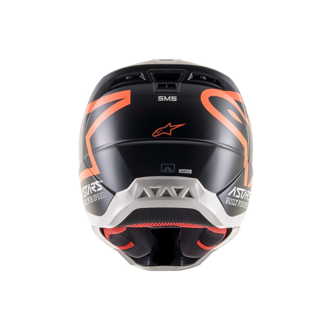 Casco Motocross Caballero Alpinestar Black-Orange